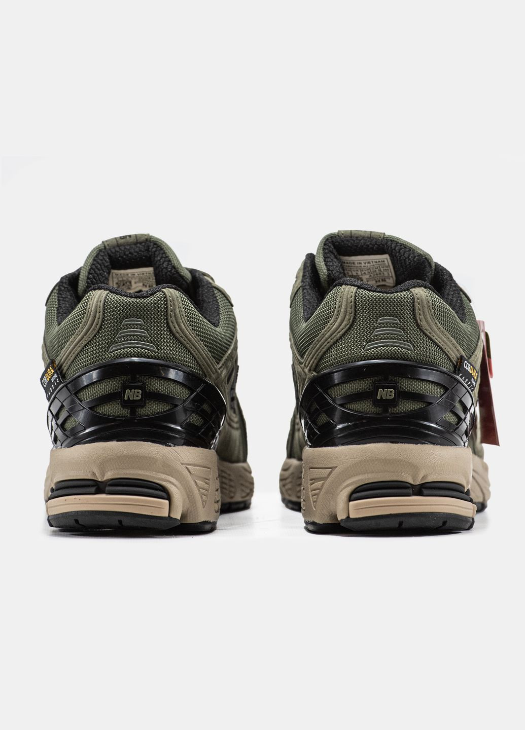 Оливковые (хаки) зимние кроссовки зимние мужские new balance 1906r winter khaki fur gore-tex | нью беланс 1906r хаки с мехом No Brand