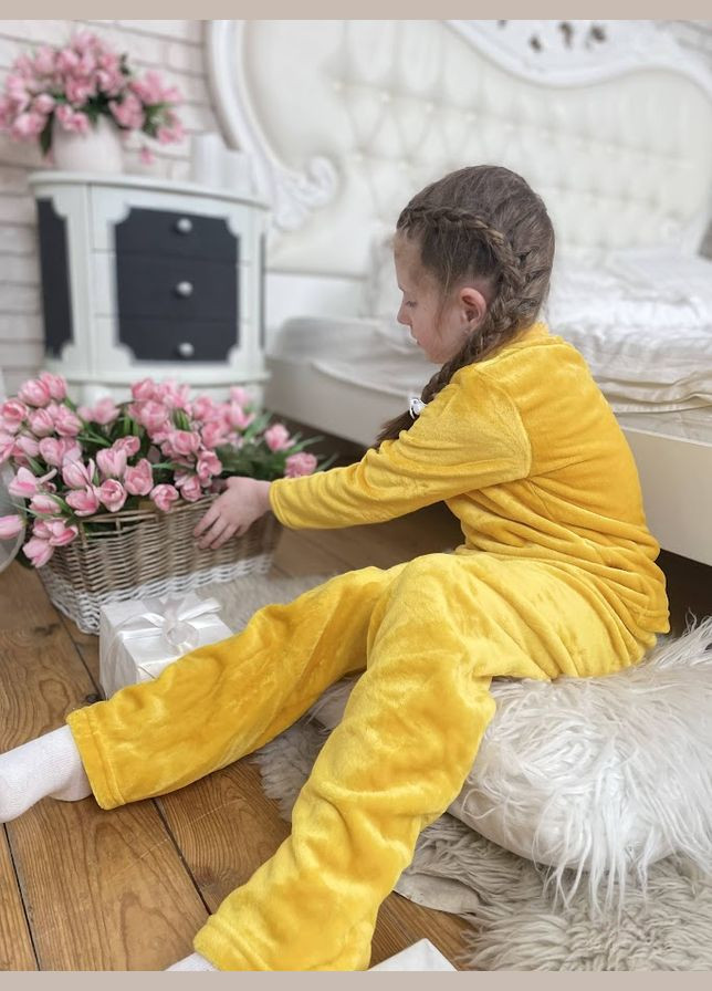 Жовта зимня піжама для дівчаток hc (h001-6079-034-5) No Brand
