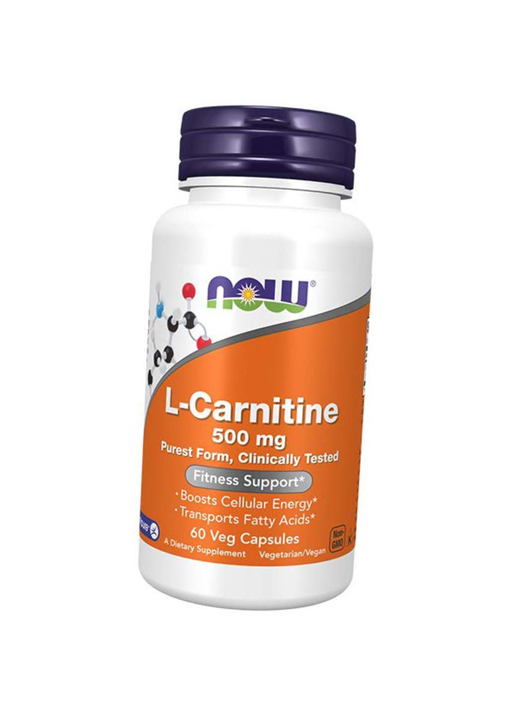 Л Карнитин Тартрат L-Carnitine 500 60вегкапс Now Foods (292710426)