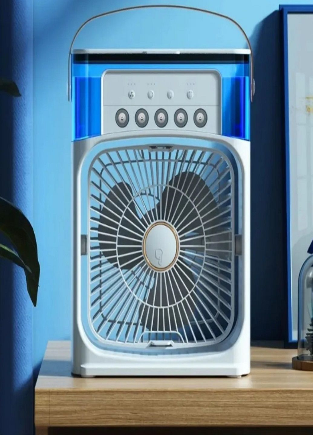 Портативный настольный мини-кондиционер с подсветкой Mini Cooling Fan 10W вентилятор с увлажнением VTech (296567672)