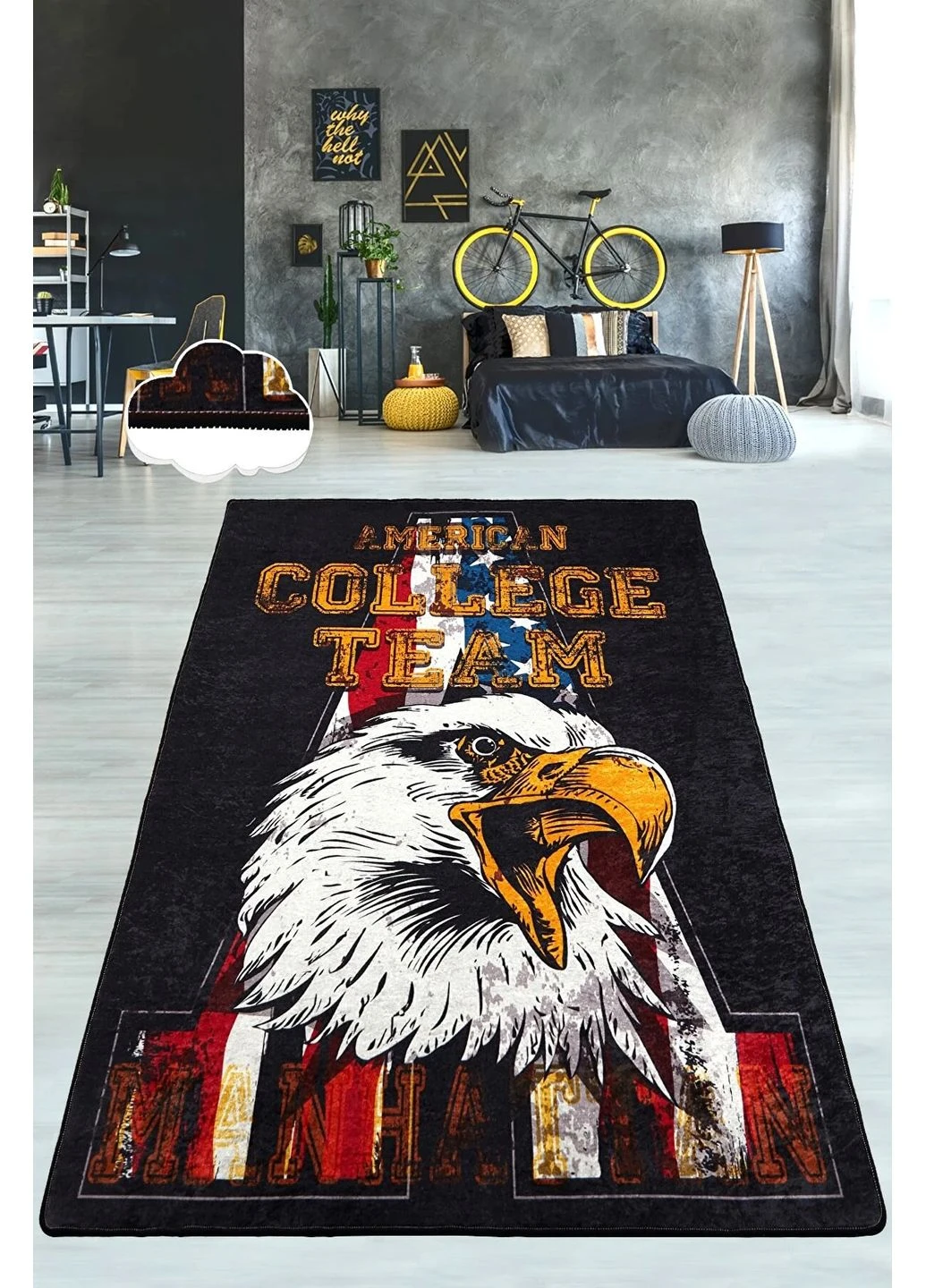 Коврик в детскую комнату College team 100*160 Ассорти Chilai Home (379336864)