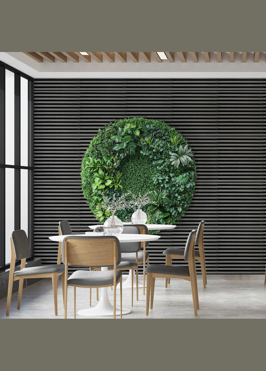 Панель-рейка SILVER+BLACK 665*665*5мм (D) SW-00002532 Sticker Wall (318823650)