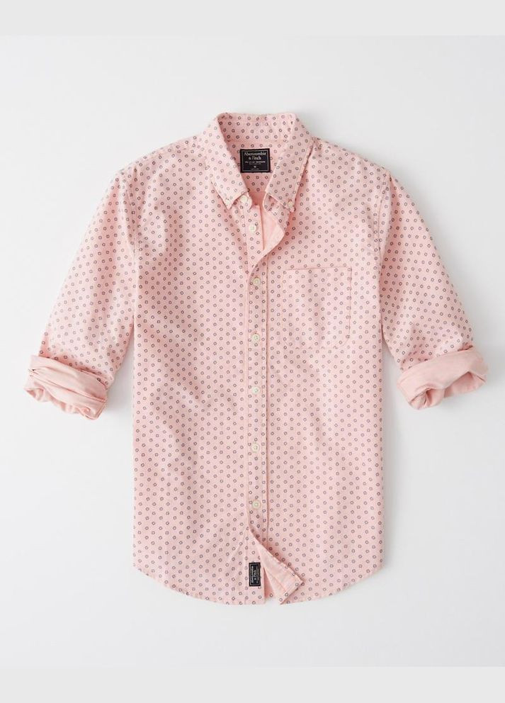 Розовая рубашка Abercrombie & Fitch