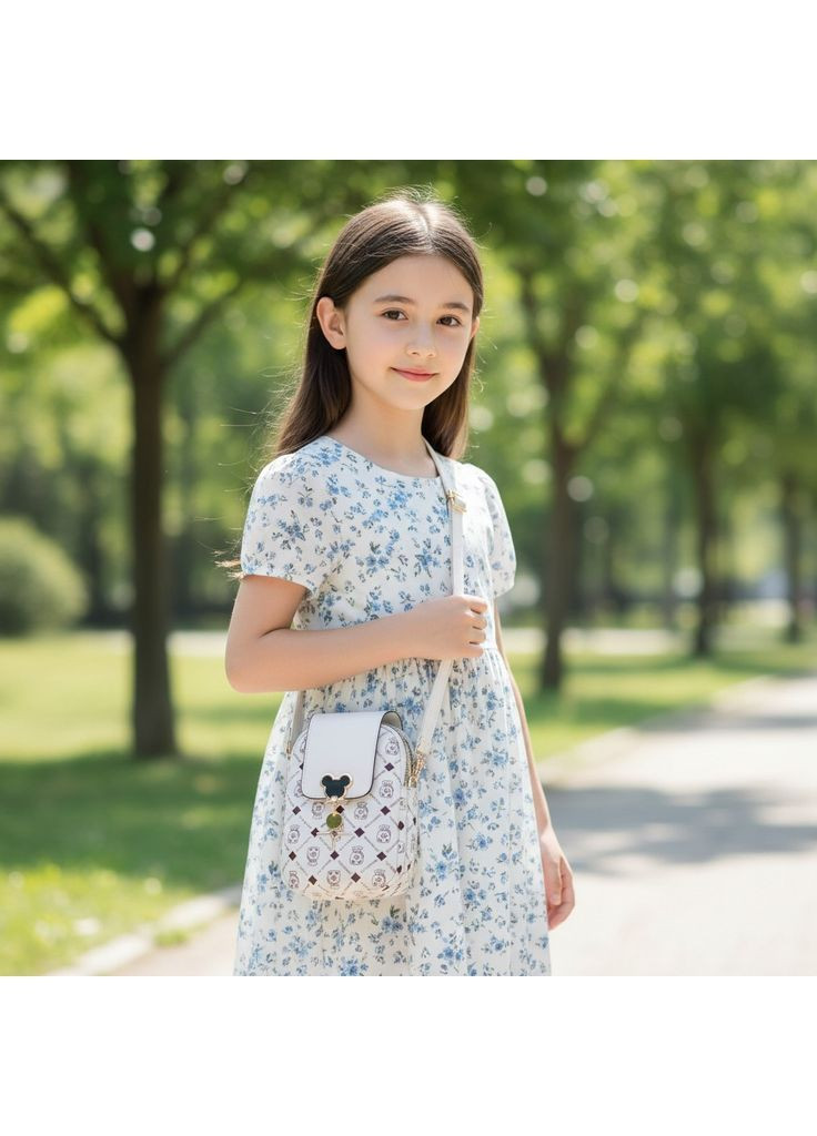 Дитяча міні сумочка Мікі Маус на плече, маленька сумка для дівчаток біла OEM (369757402)