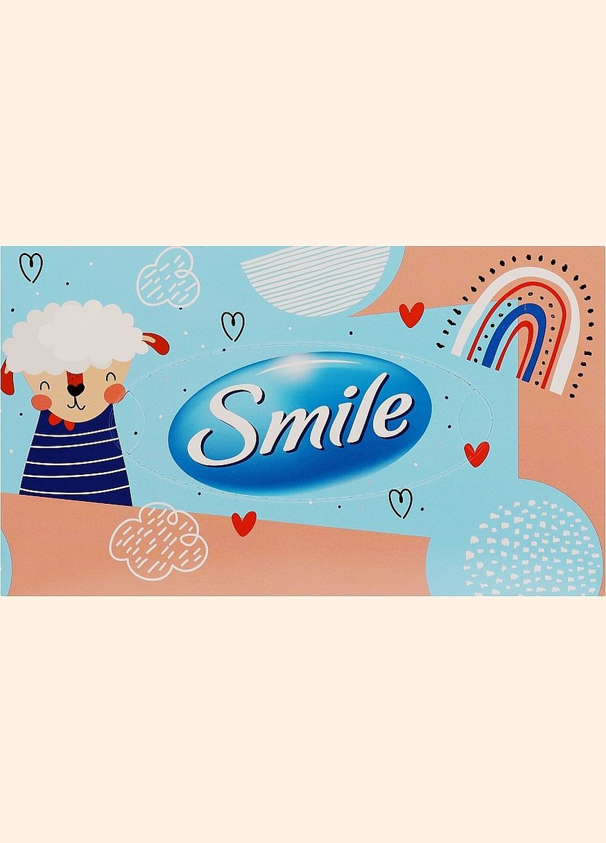 Салфетки косметические в пенале "Мих", белые, 3 слоя, 70 листов, голубовато-розовая упаковка 70шт (1363263-27075256) Smile (368664298)