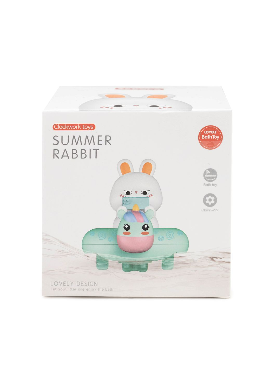 Заводная водоплавающая игрушка "Поросенок" цвет разноцветный CB-00248471 No Brand (314893219)