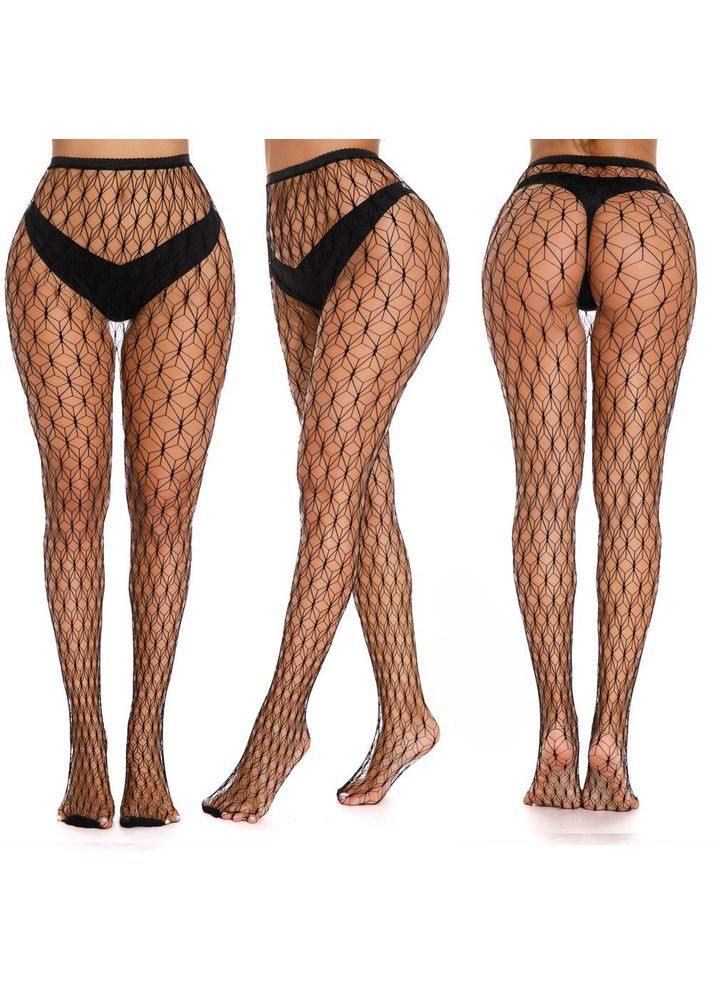 Колготки в сетку фигурную one size черный Jannet Колготки (361893404)