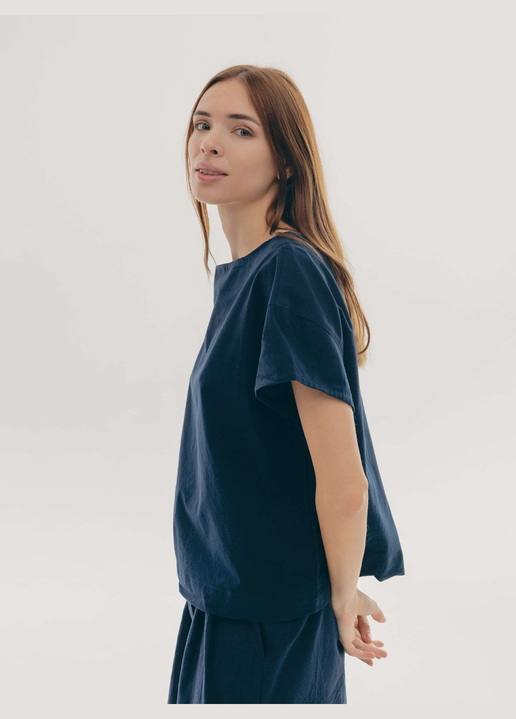 Синя піжама жіноча з шортами navy xs Leglo