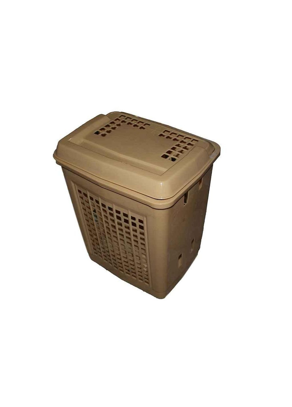 Корзина для білизни велика бежева (55л) ТМ Консенсус (341307668)