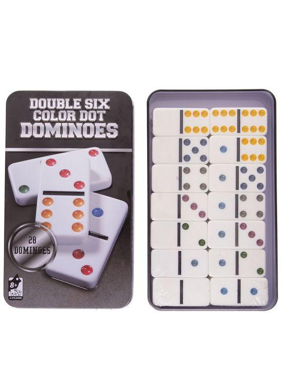 Домино настольная игра в металлической коробке SP-IG-5010FA (кости-пластик, h-4,3 см, р-р 19x11,5x3,5 см) SP-Sport (354703329)