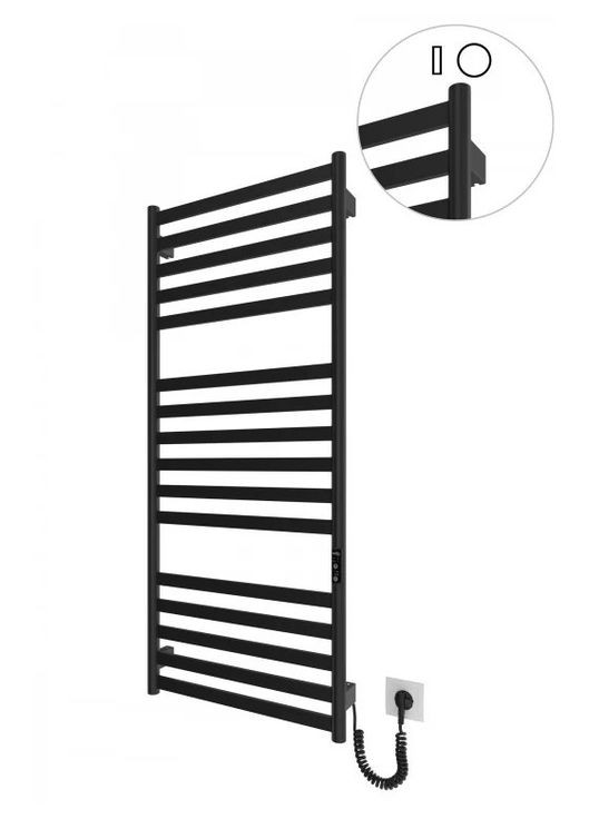 Електрична рушникосушка HF York 1170х530 TR K чорна матова Mario (318681179)
