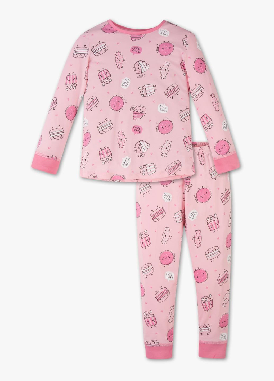 Розовая всесезон детская пижама для девочки 116 размер розовая 2013200 C&A