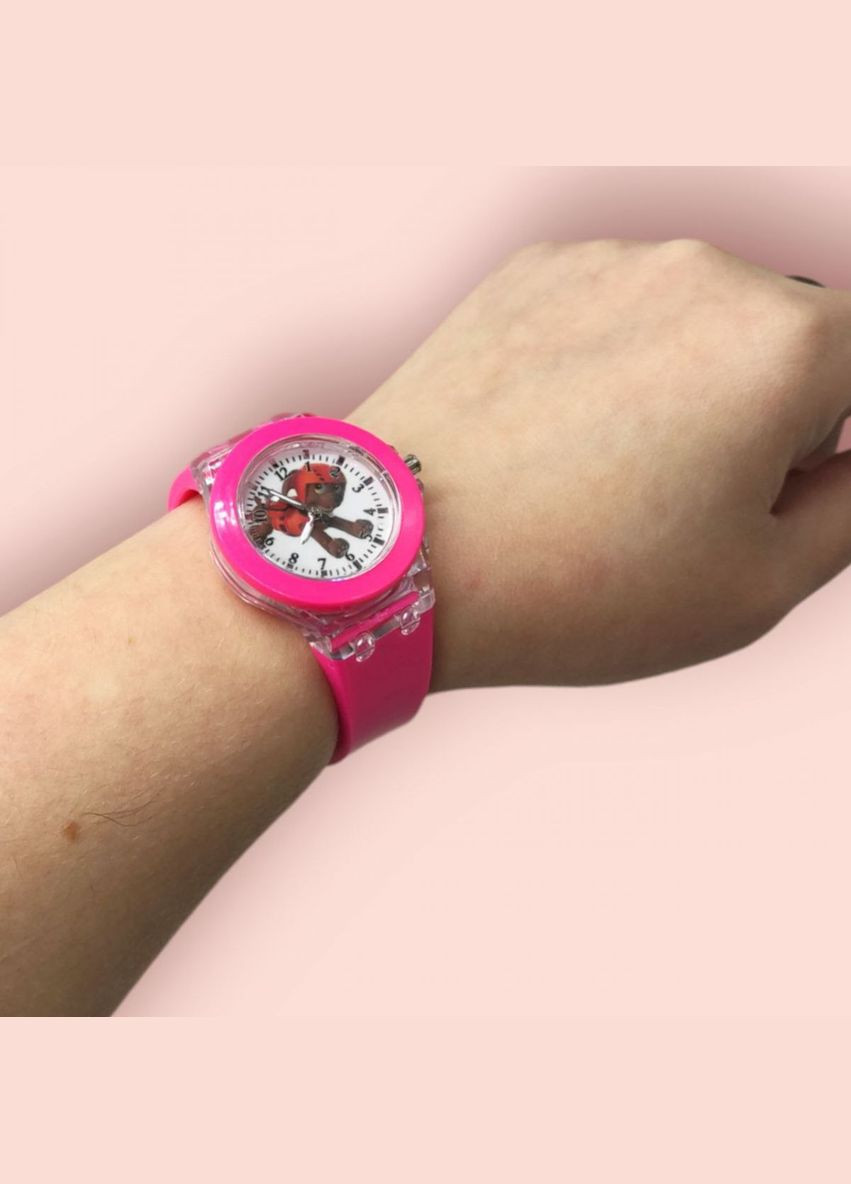 Дитячий наручний годинник, з підсвічуванням (рожевий) MIC (293968691)