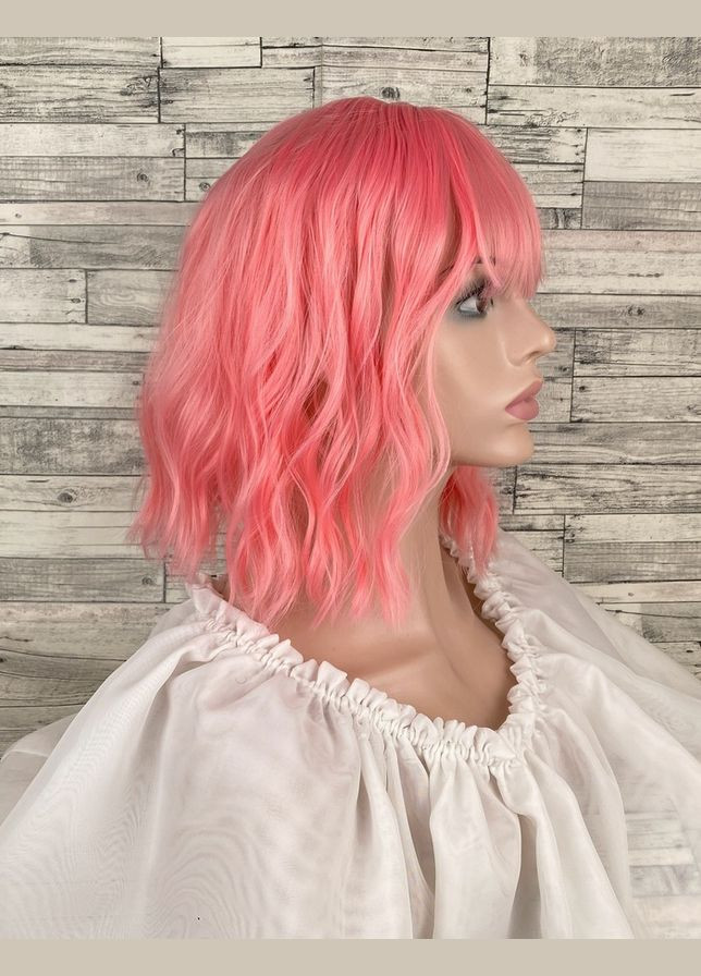 Перука жіночий каре з чубчиком і хвилясті проділом. No Brand 7232 (279334498)