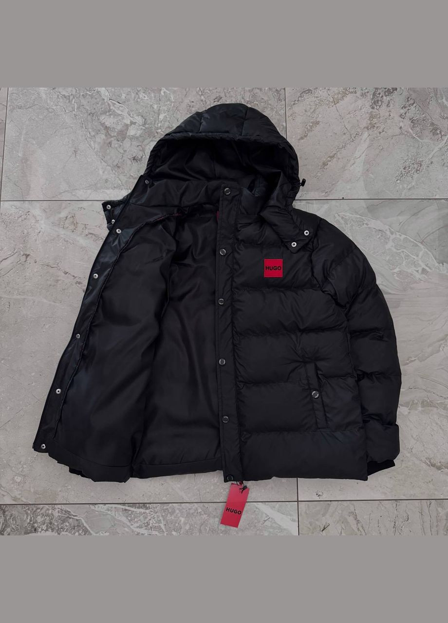 Черная куртка хуго No Brand