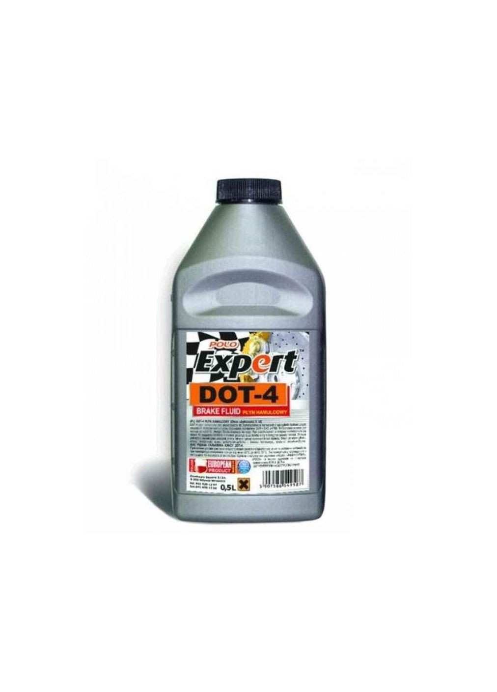 Тормозная жидкость 500мл Поло ДОТ4 (флотореагент) 0,5л серый ТМ Polo (311955437)