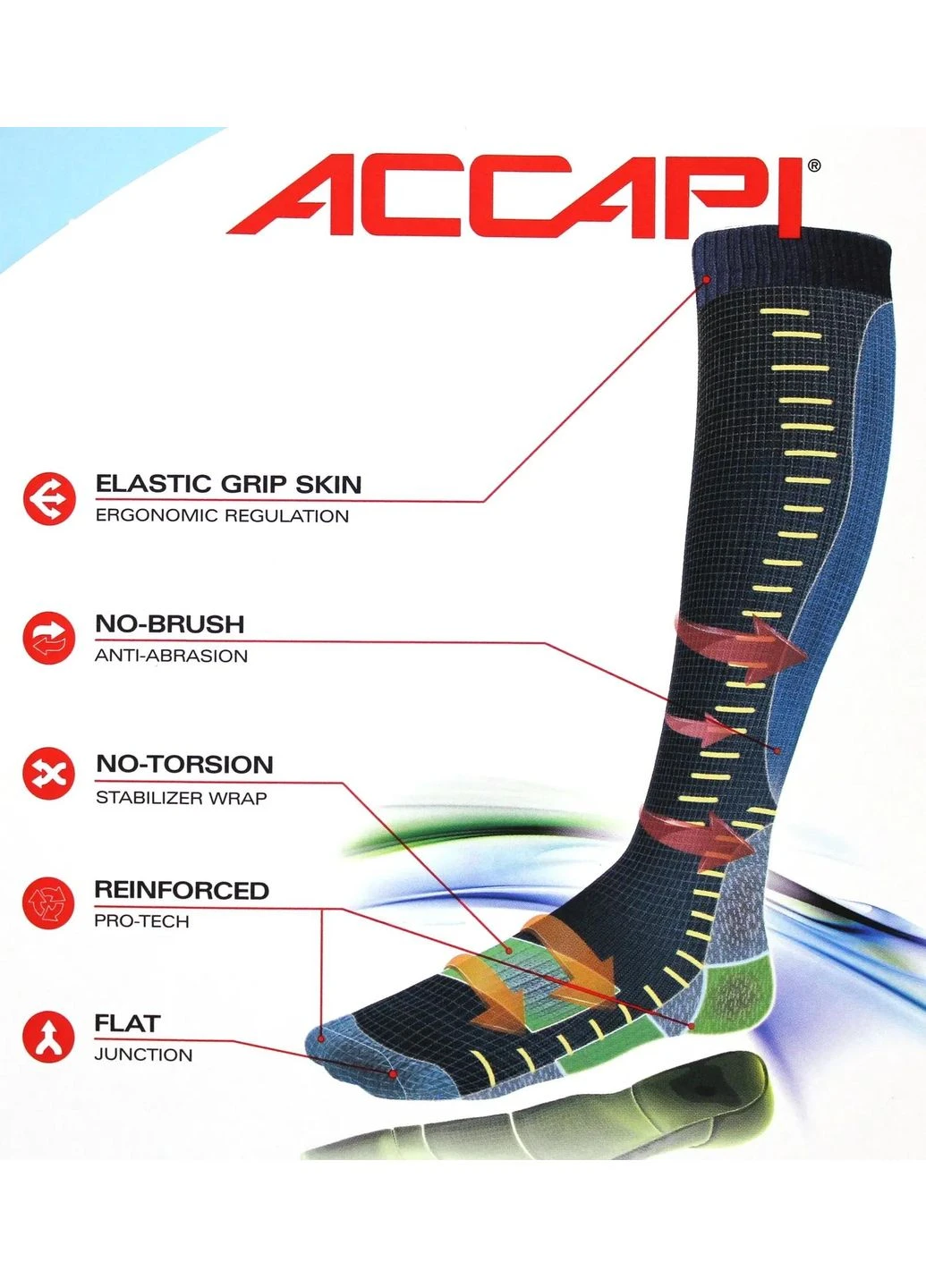 Комбіновані термошкарпетки ski ergoracing, black/cyclamen, Accapi (334672296)