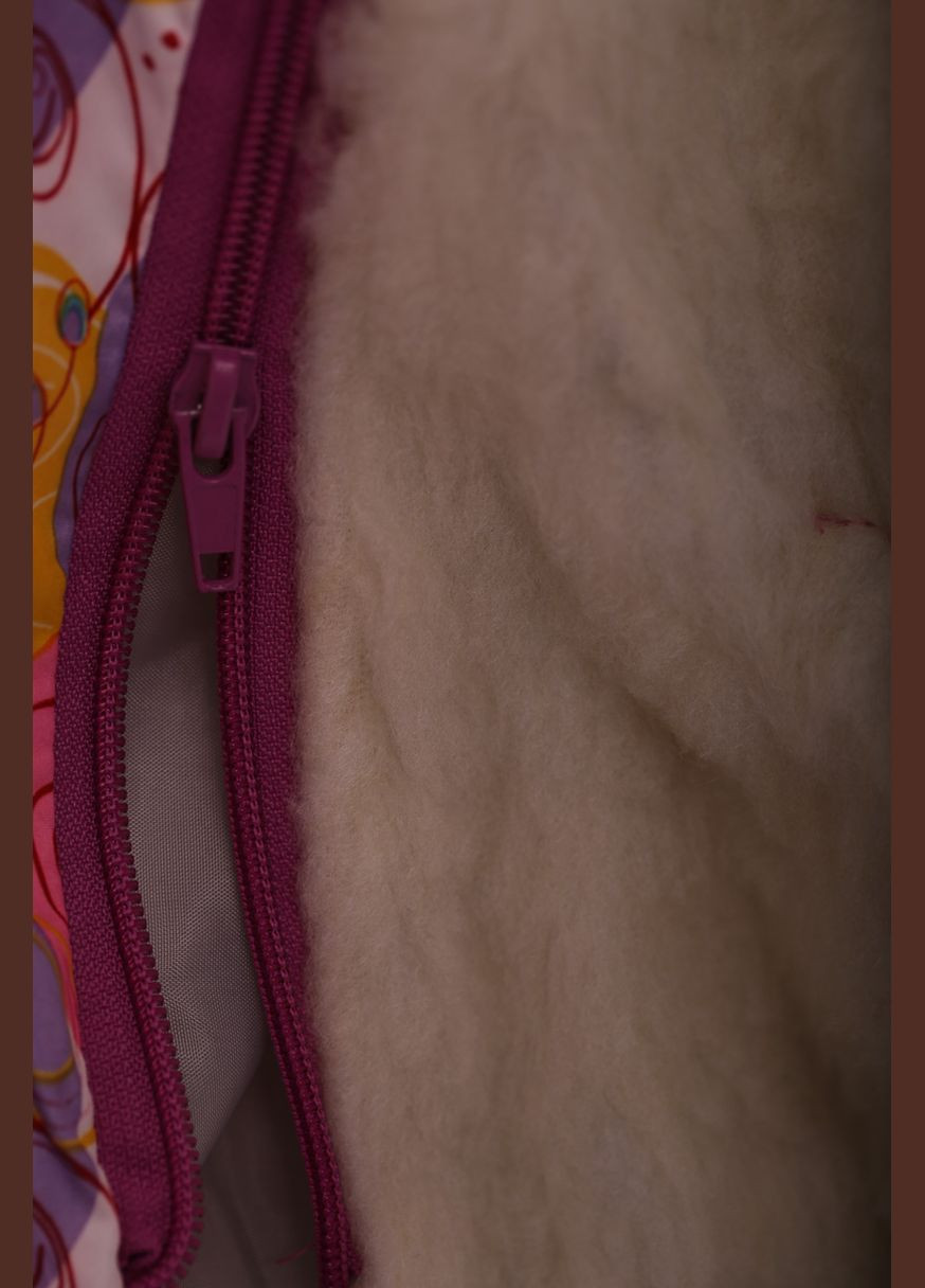 Рожевий зимній комбінезон на синтепоні для дівчинки класика галактика рожева 86 см (28133) BABYKROHA