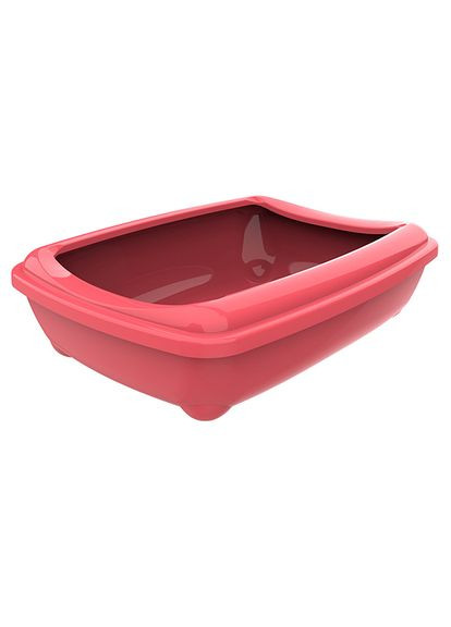 Туалет для котов Arist-O-Tray Medium с бортиком, 57х43х16 см, коралловый (5412087021253) Moderna (342092554)