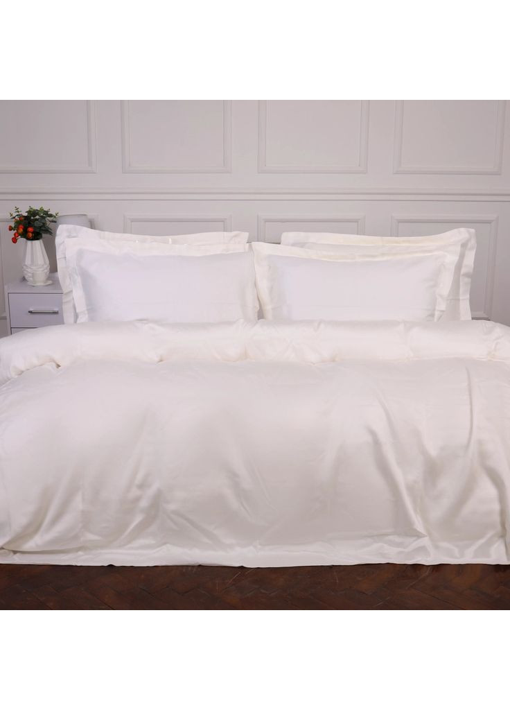 Постільна білизна Tencel №01 White 143х210 (m502887) Mirson Tencel 01 White 143х210 полуторний (369017194)