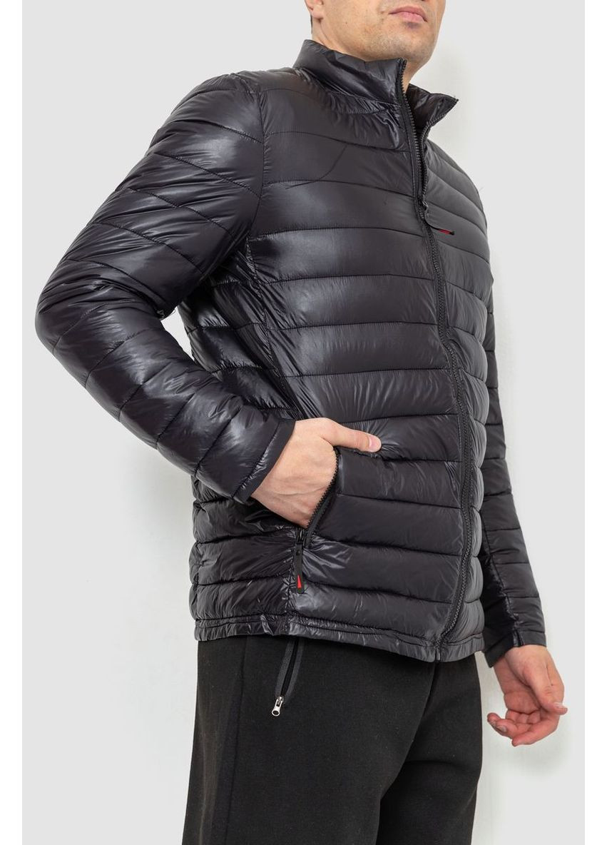 Чорна демісезонна куртка чоловіча демісезонна, 214r06 Ager