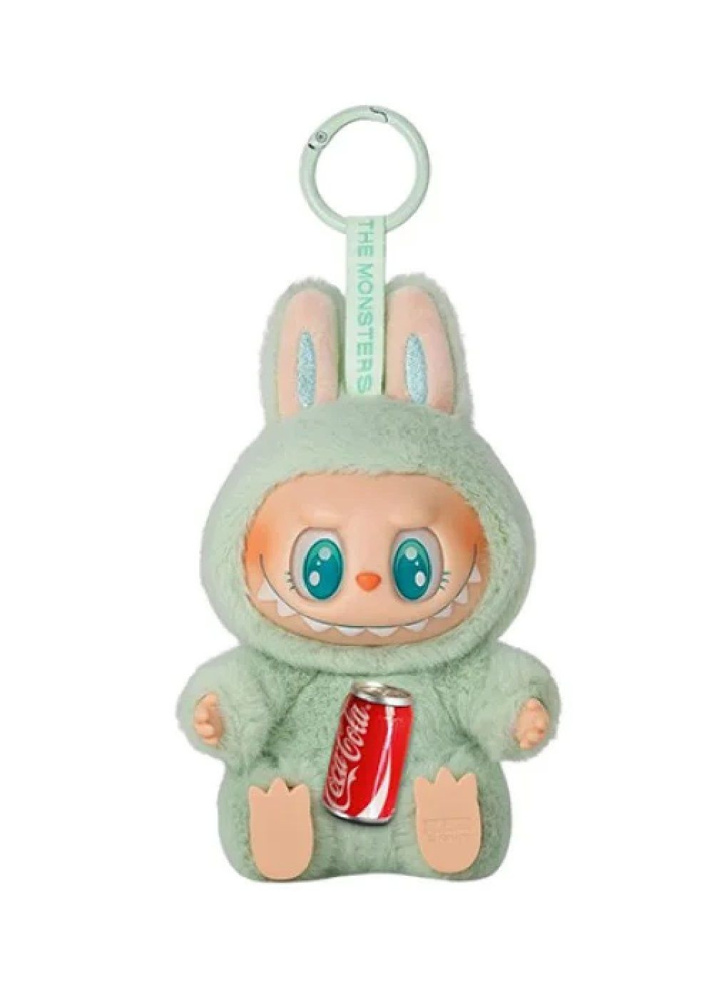 Фігурка брелок іграшка м'яка Лабубу з банкою Coca-Cola кільцем для підвішування на сумку (480722-Prob) Колір рандом Unbranded (341193922)