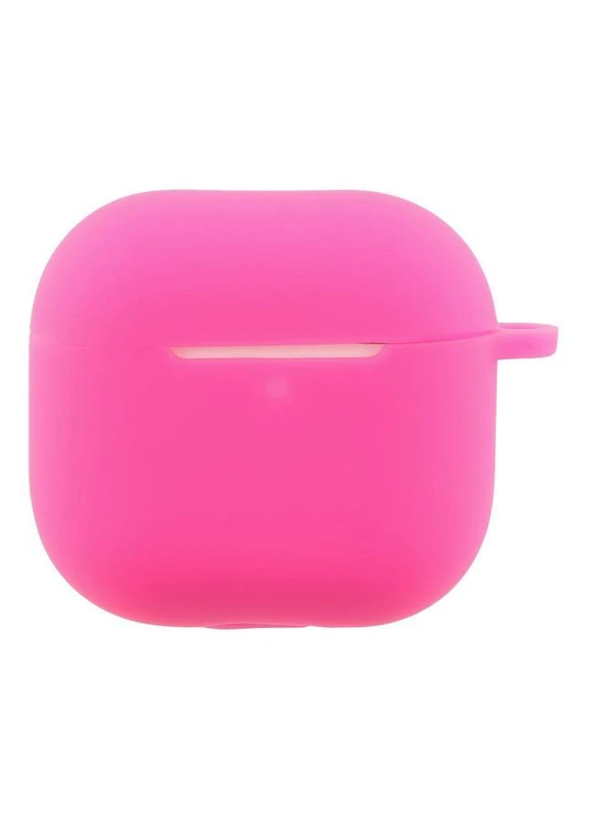 Футляр Silicone Case with hook для Airpods 4 38.Shiny pink No Brand (391207580)
