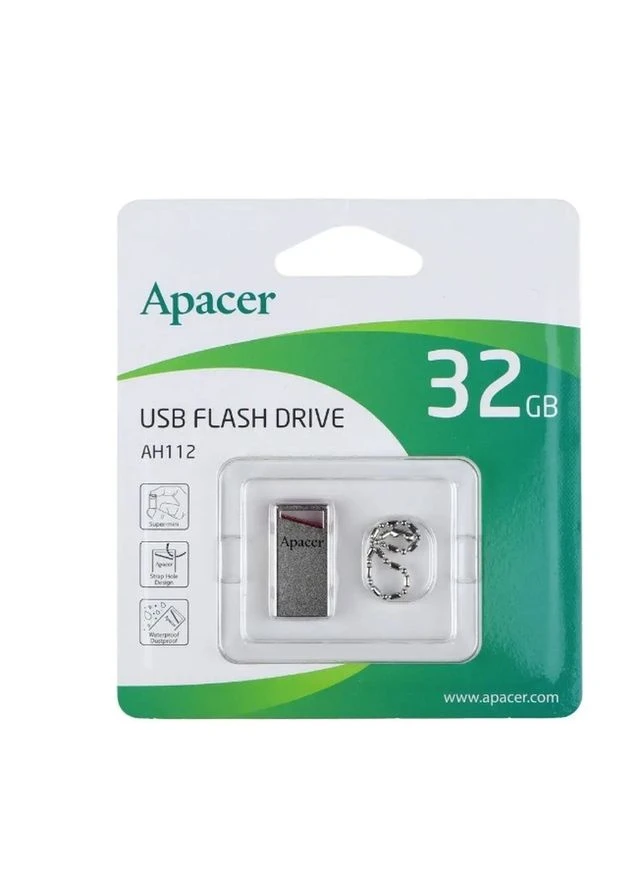 Флеш-накопичувач USB 2.0 32GB Red (AP32GAH112R-1) Apacer AH112 (381491100)