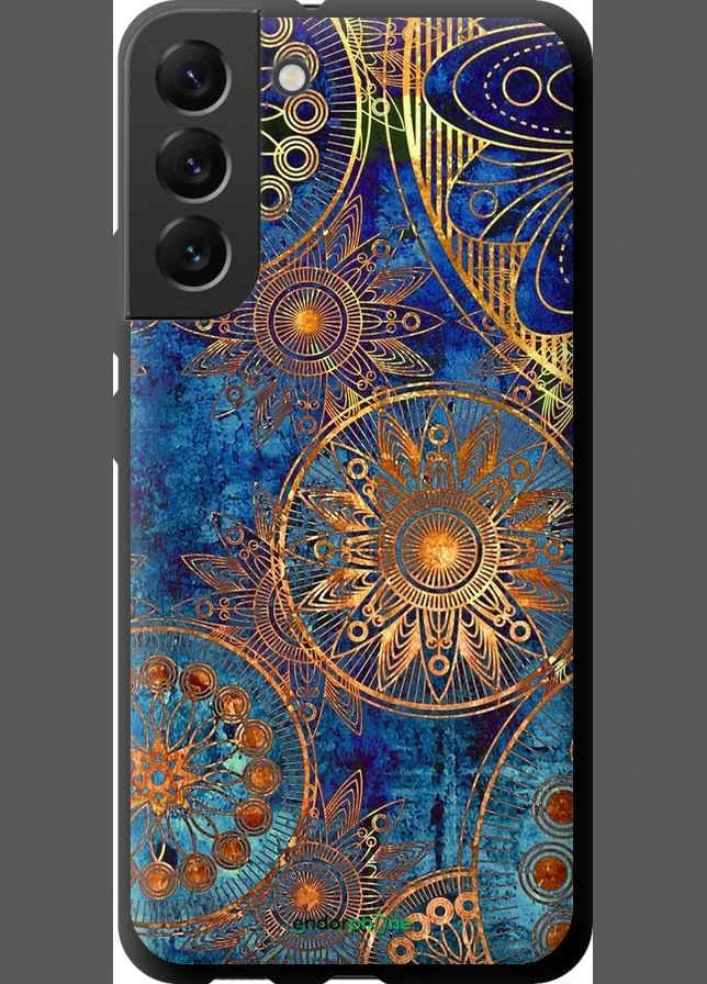 Чехол на Samsung Galaxy S22 Plus Золотой узор "678b-2495-70447" Endorphone (331617694)