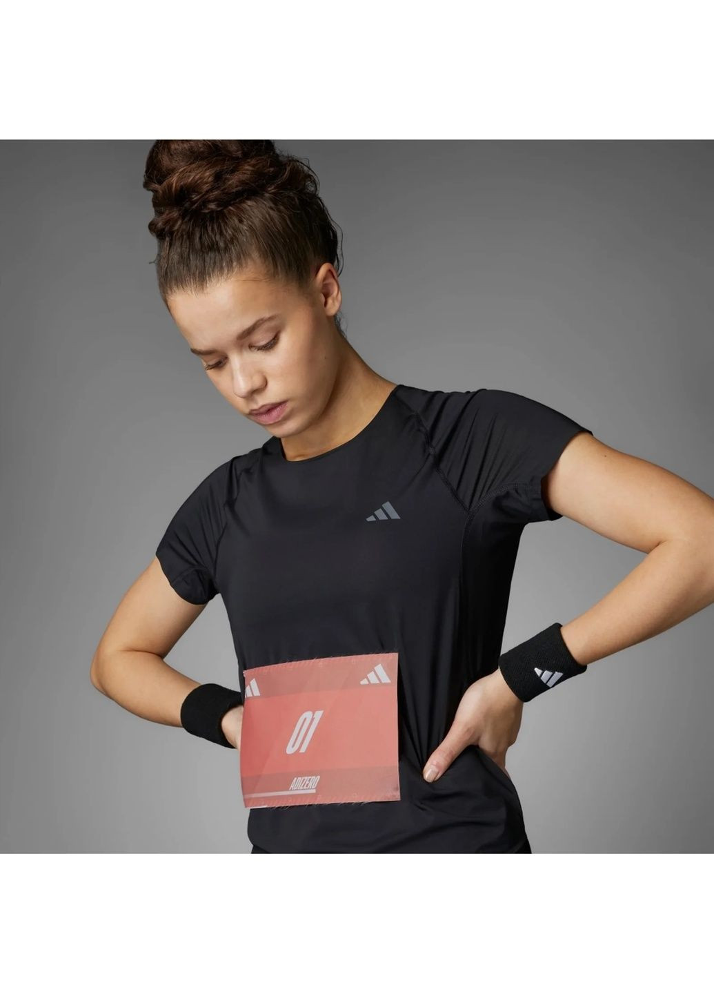 Футболка жіноча Adizero Running T-Shirt Black IX2826 adidas - (365961253)