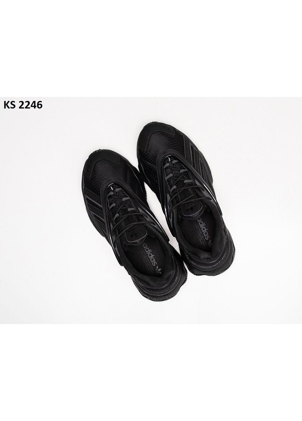 Черные демисезонные кроссовки мужские adidas oztra black адидас No Brand