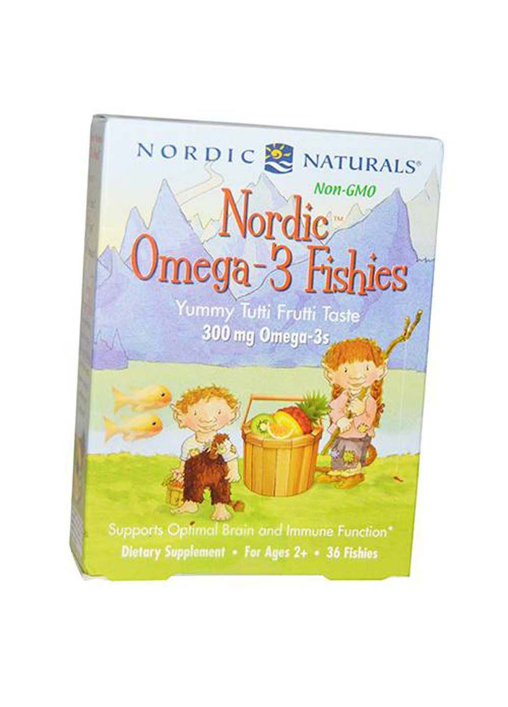 Nordic Omega-3 Fishies 36гелкапс Тутти фрутти Nordic Naturals (292710567)