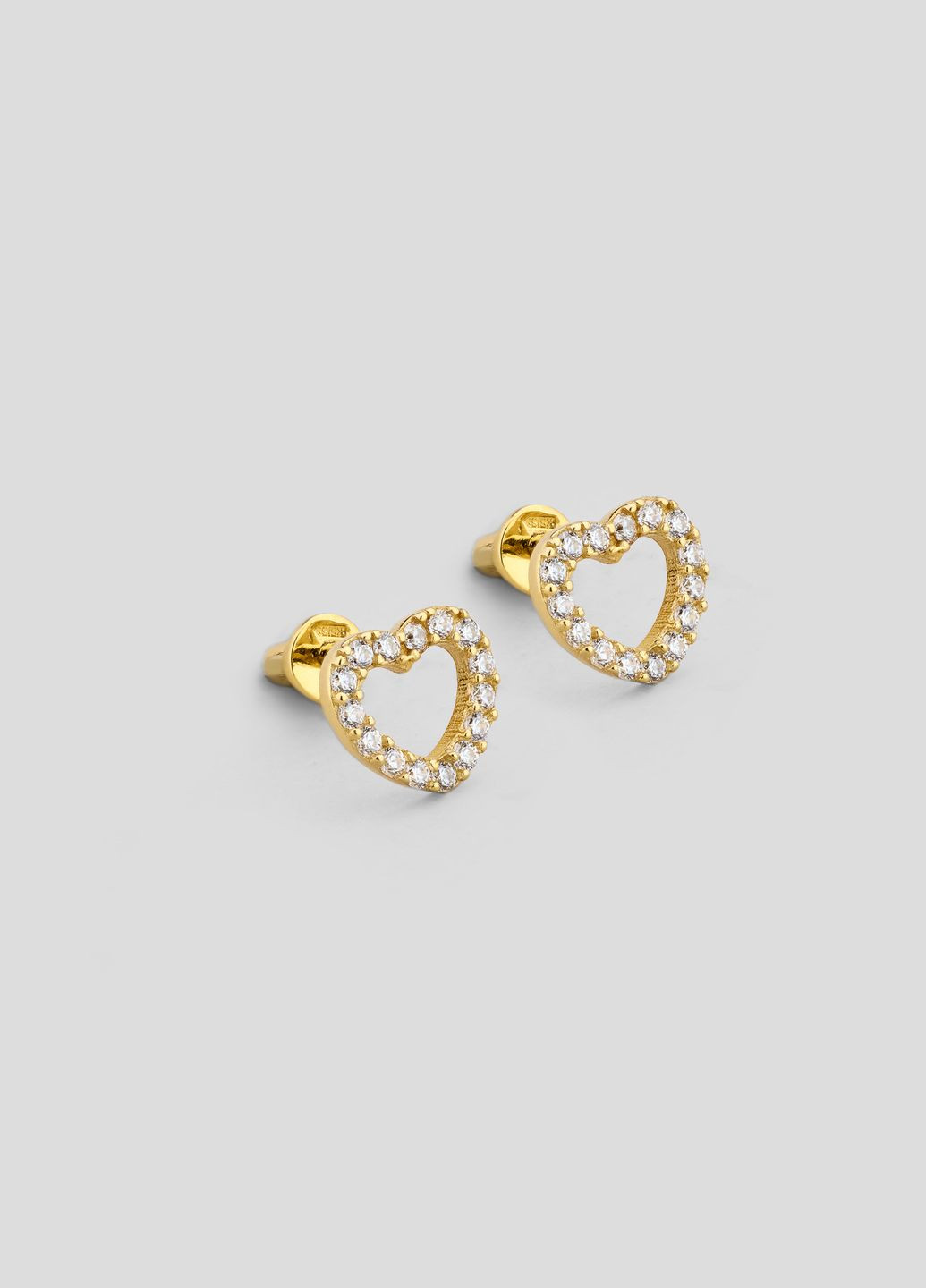 Серьги Скрытое сердце Minimal (342740548)