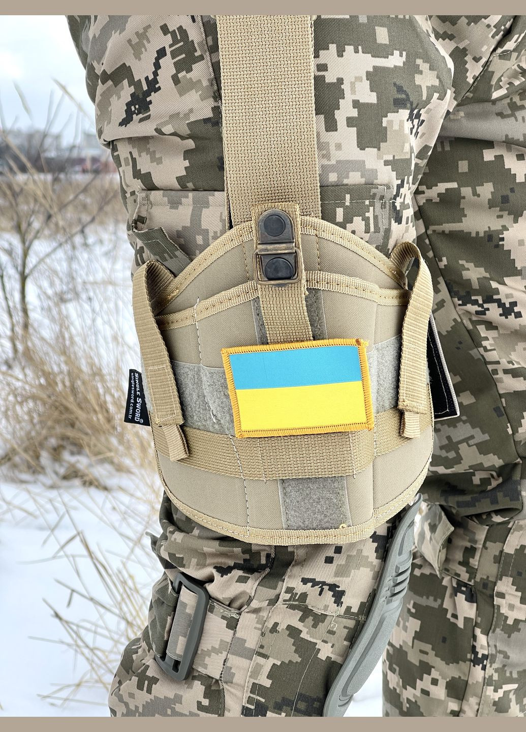 Кобура з кріпленням до ноги / пісочний колір No Brand (318554049)