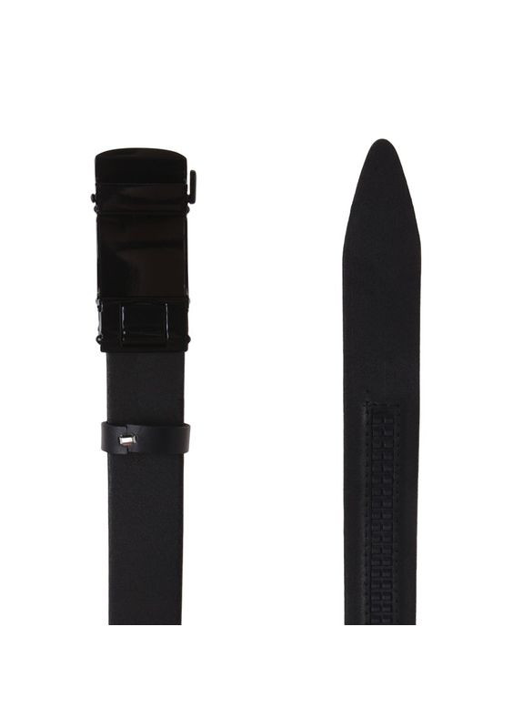 Мужской ремень кожаный 125v1genav8 Черный Borsa Leather (302972532)