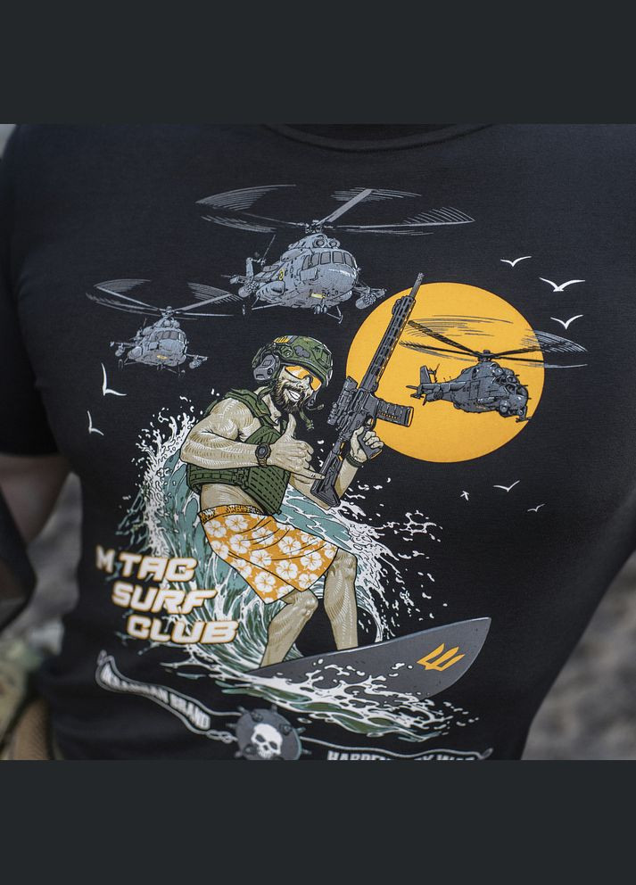Футболка Surf Club Black M-TAC (315146959)