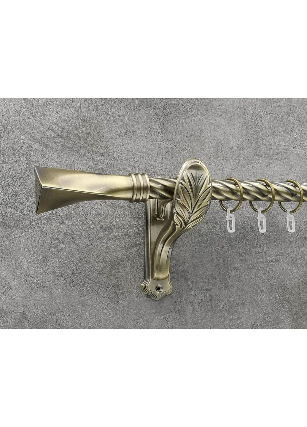 Карниз Свінг кручена штанга одинарний ретро 25 мм 300 см Антик Quadrum (352778373)