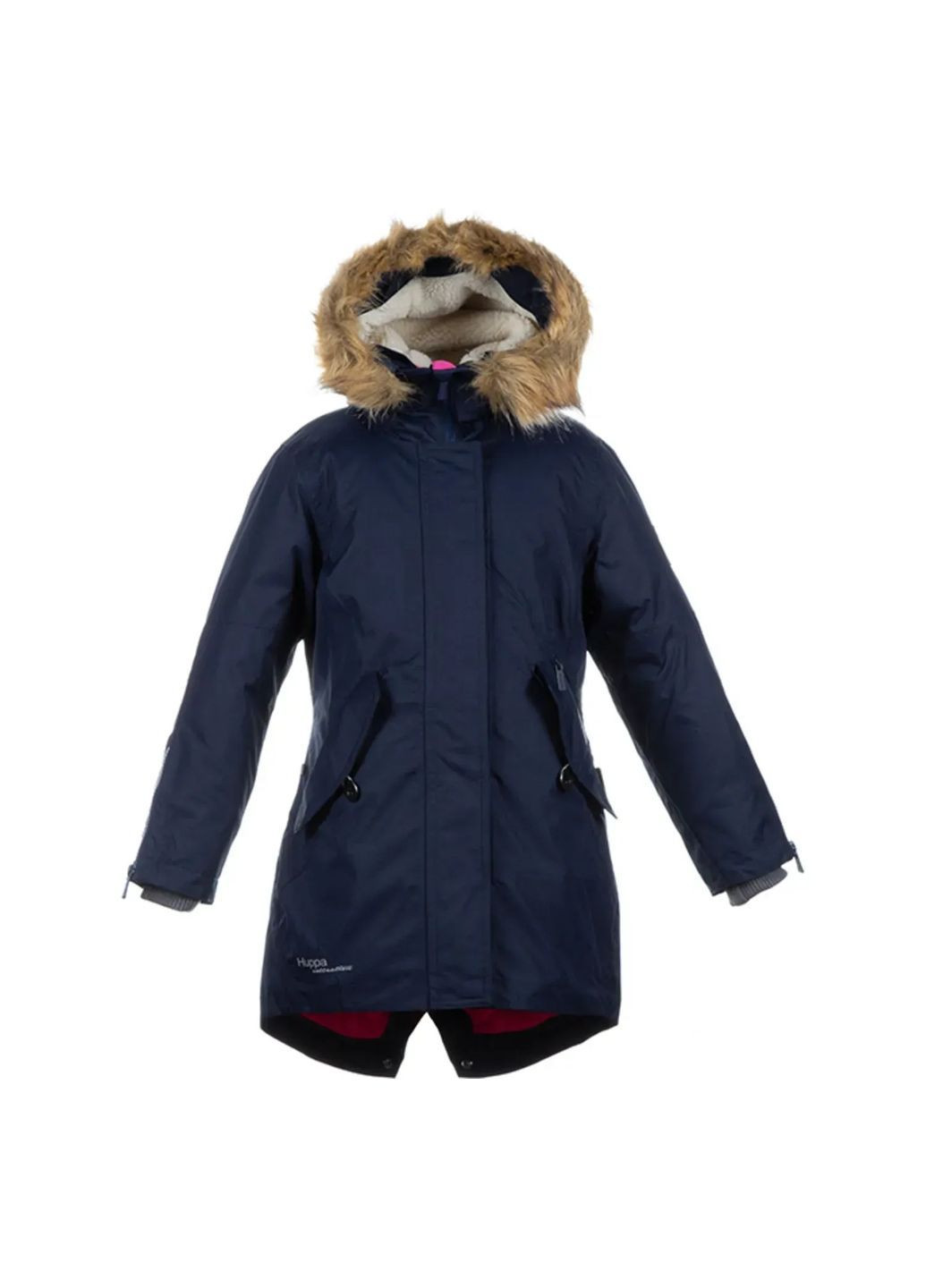 Темно-синяя пальто зимнее vivian, р.146, темно-синий () Huppa 12490020-00086-146