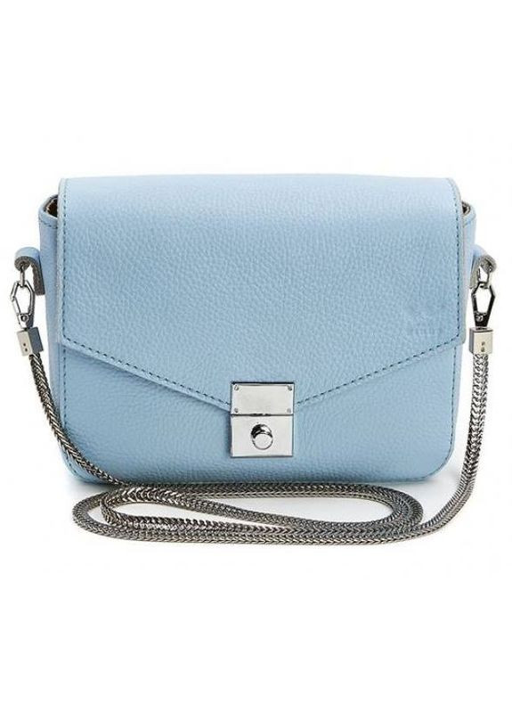 Сумка жіноча шкіряна через плече Yoko блакитний флотар The Wings (302008457)