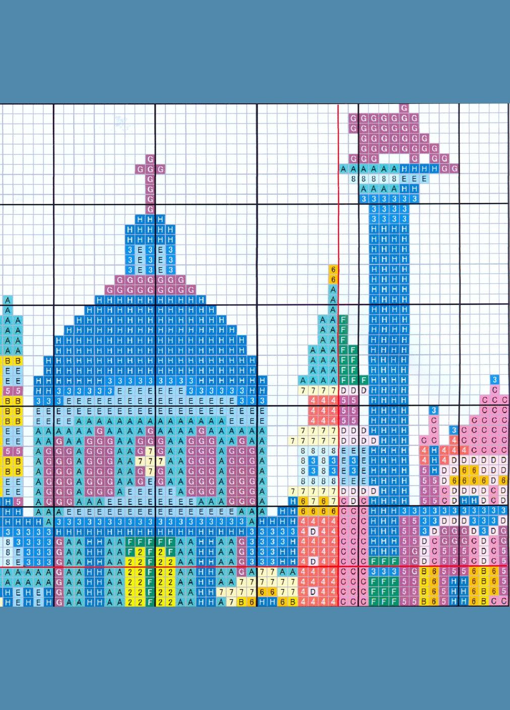 Набор для вышивания по нанесённой на канву схеме "CityscapeVenice". AIDA 14CT printed 28*21 см Joy Sunday (313614149)