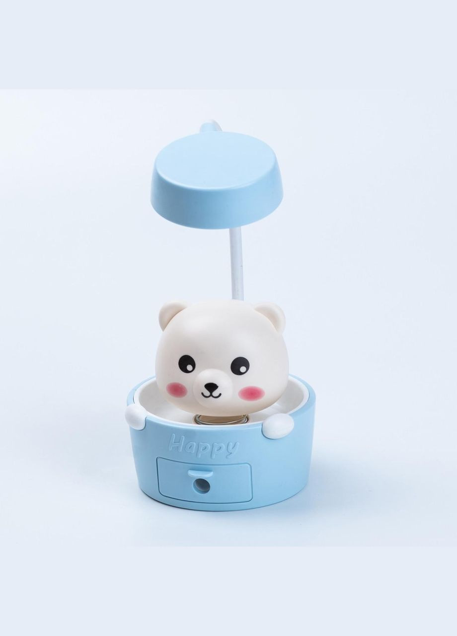 Настольная LED лампа "Мишка Happy" с USB зарядкой и встроенной точилкой No Brand (346440178)