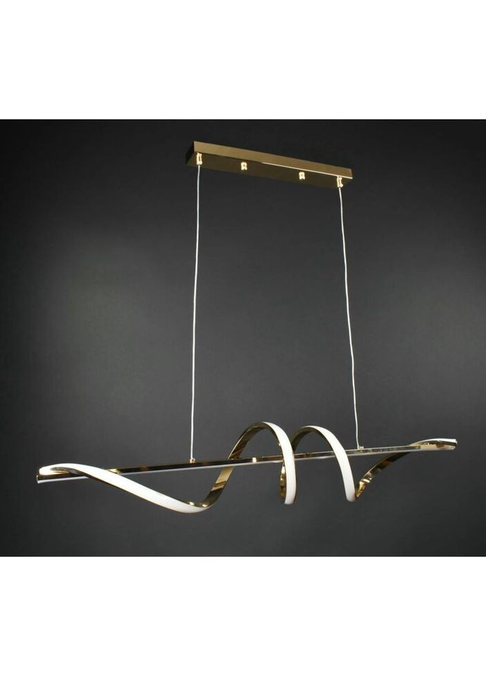 Люстра светодиодная подвесная LED светильник для квартиры на потолок лэд 27427 Золото 30-100х20х100 см. Sunnysky (324396123)
