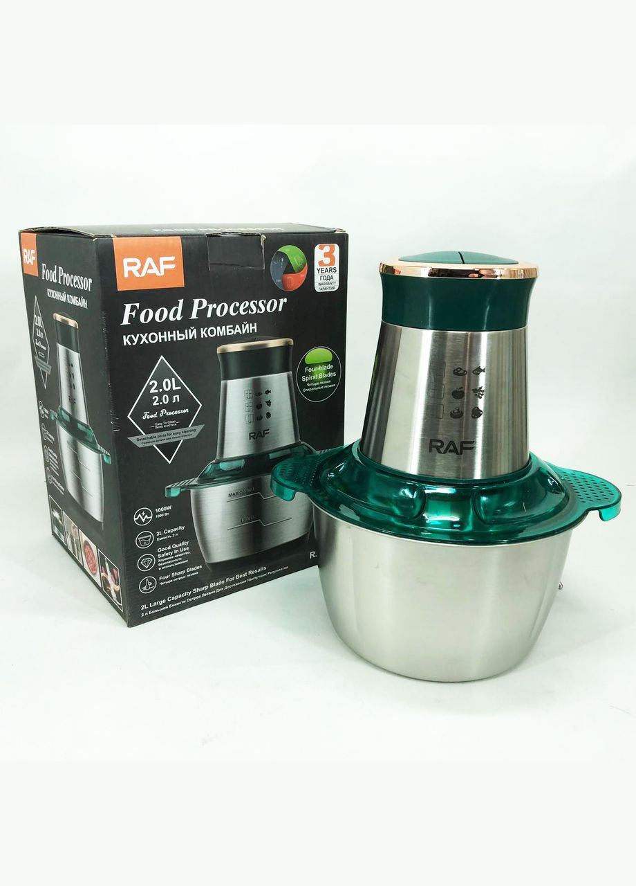 Домашний электрический стационарный блендер R.7029 1000 Вт 2л, Измельчитель FE-389 электрический бытовой RAF (349512037)