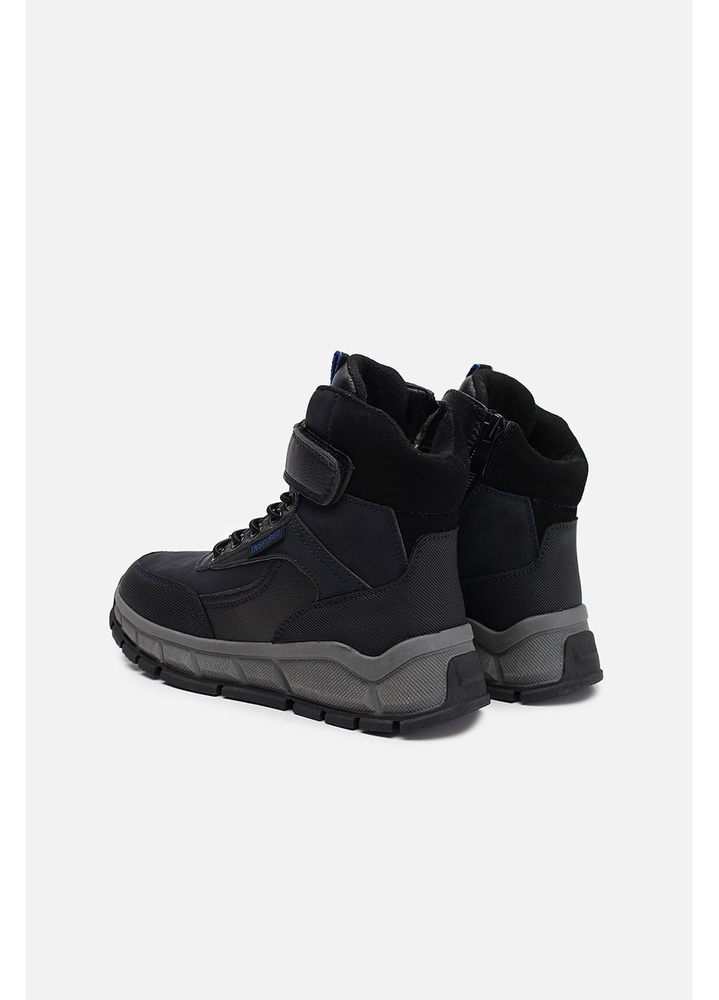 Темно-синие зимние ботинки для мальчика цвет темно-синий cb-00282632 Kimboo