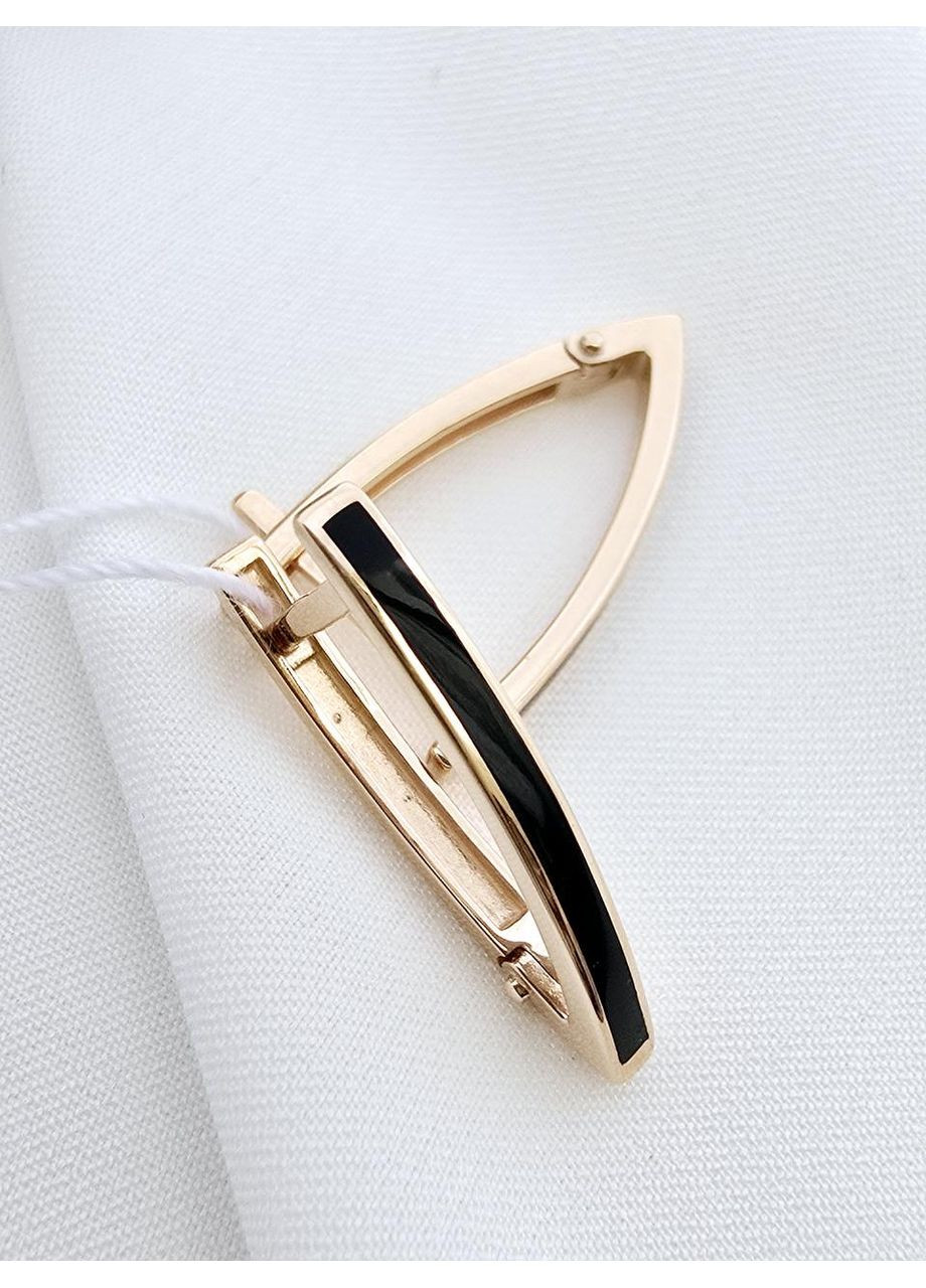 Золотые серьги с бриллиантами и фианитами. Столична Ювелірна Фабрика (355795887)