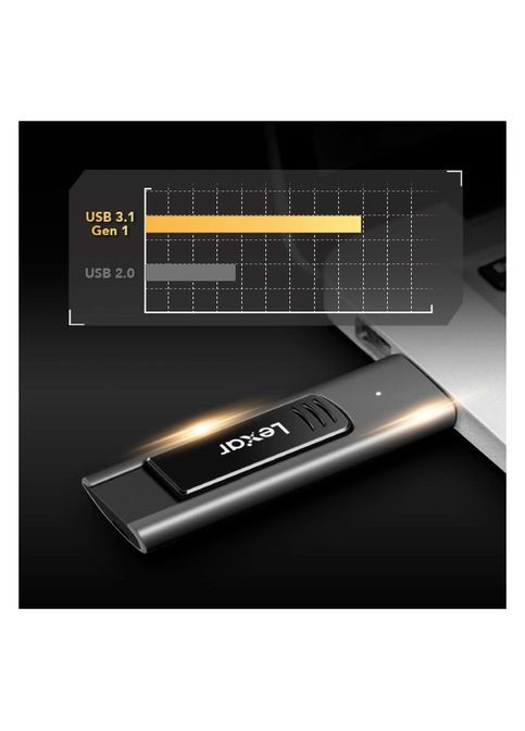 USB флеш накопитель (LJDM900256GBNQNG) Lexar 256GB JumpDrive M900 USB 3.1 (300672247)