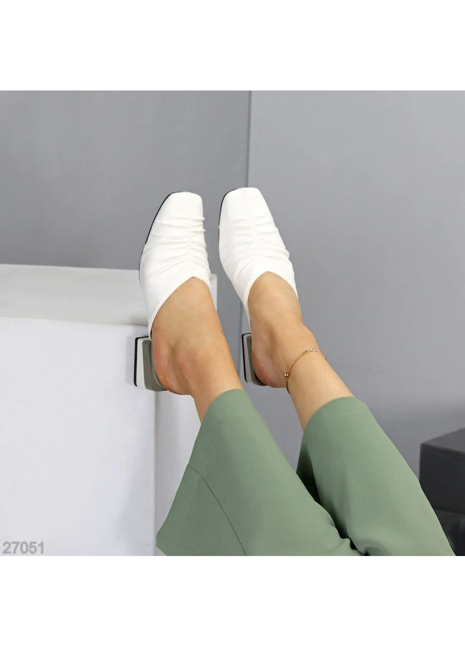 Білі мюлі No Brand (391005012)
