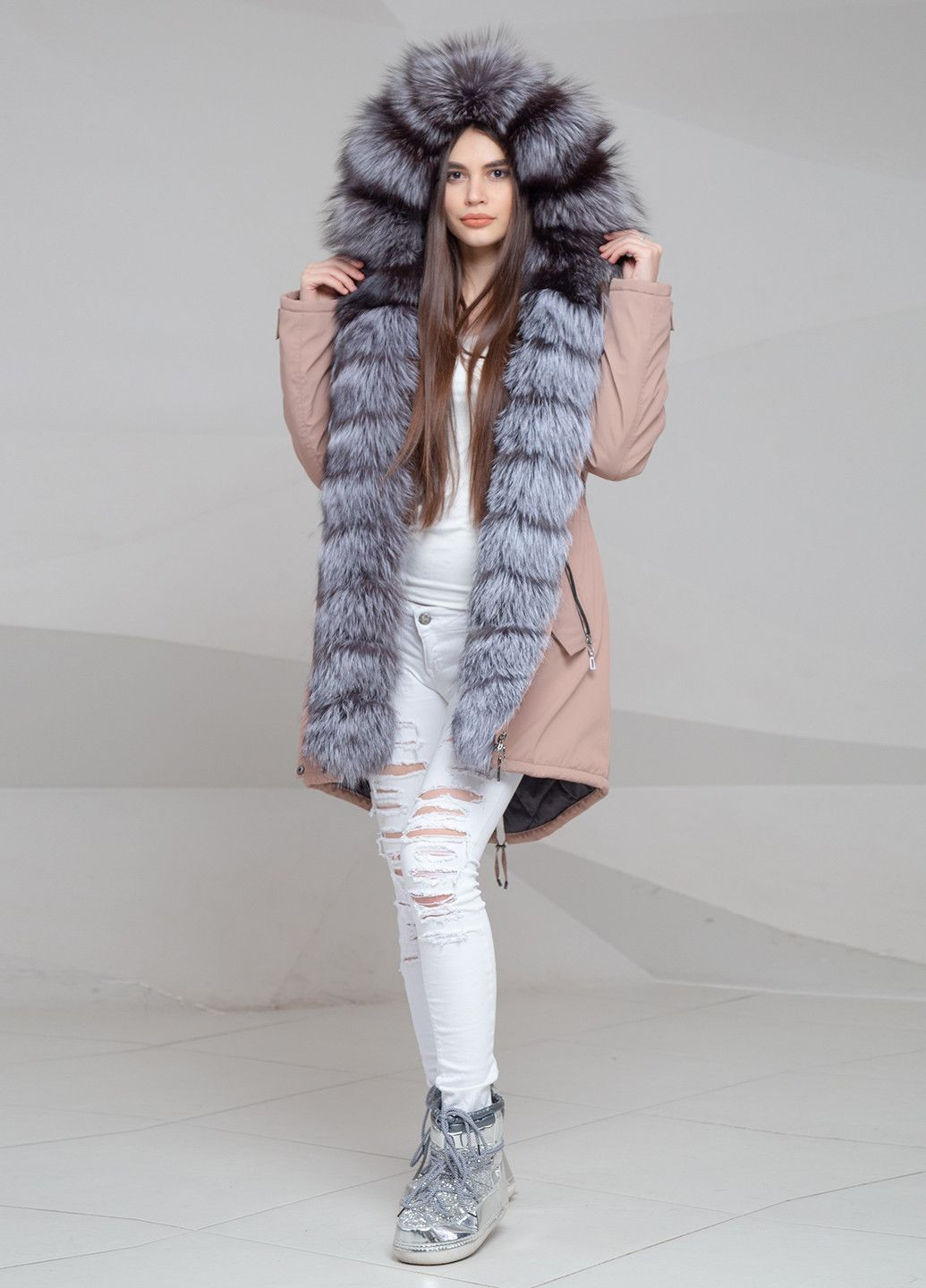 Парка (хутро чорнобурки) Chicly Furs (282954206)