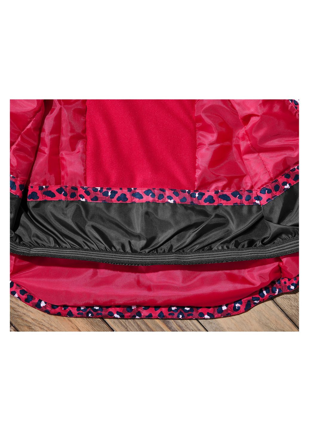 Малиновая демисезонная термо-куртка мембранная (3000мм) для девочки thermolite® ecomade 427318 Lupilu