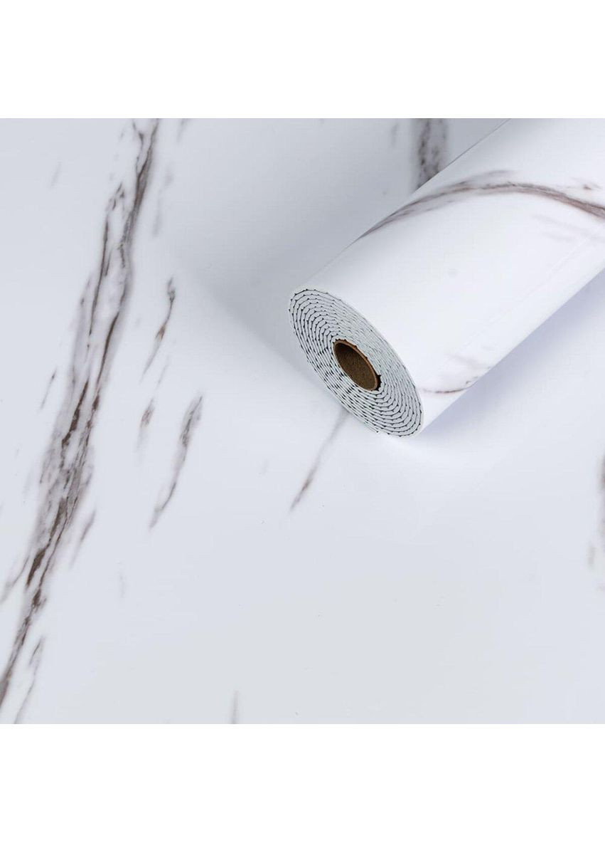 Самоклеюча вінілова плитка в рулоні 600х3000х2мм мармур з прожилками Глянсова love-shopping Sticker Wall (354661012)